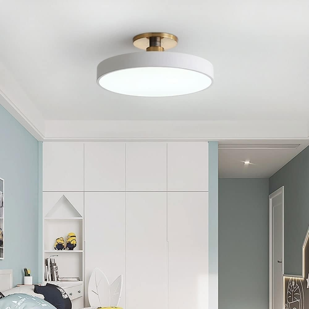 Modern Brass LED Ceiling Light with Acrylic