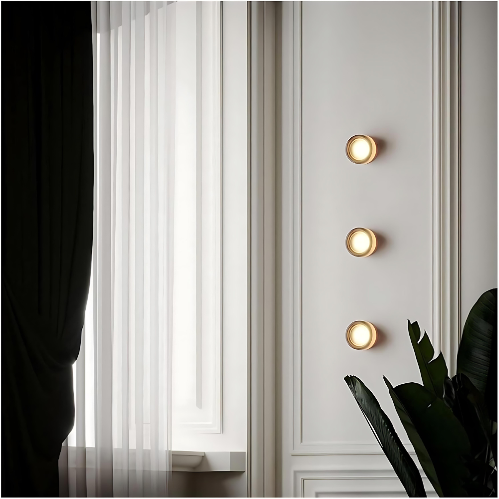 Nordic Acrylic Wall Sconce with Dimple Shade