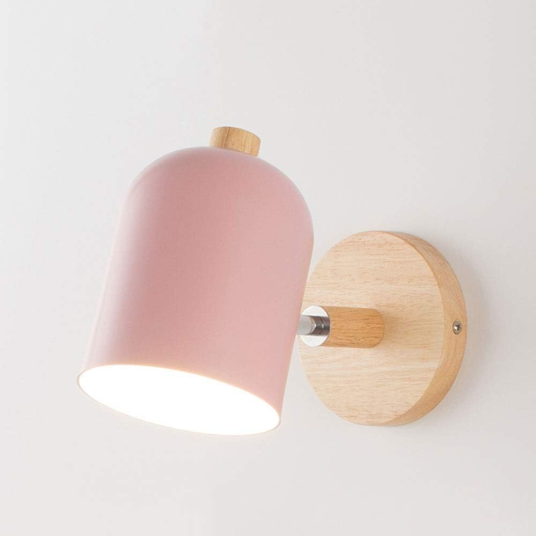 Scandinavian Wood LED Wall Sconce Color Shade