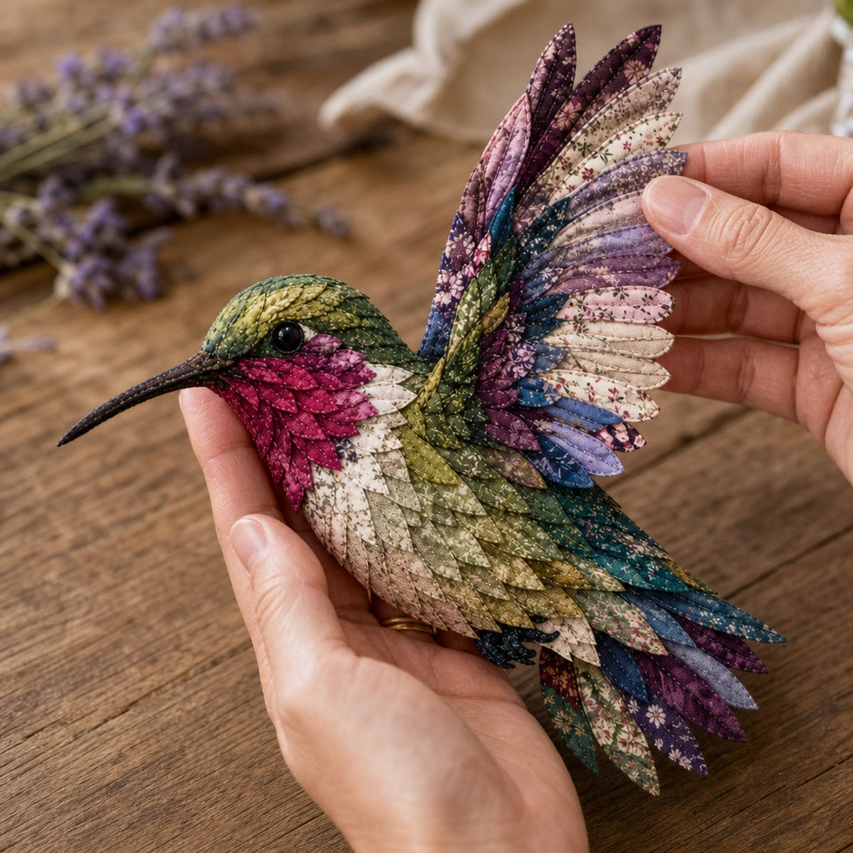3D Fabric Bird Craft Kit With Felt Feathers For Diy Wall Art - Image 3