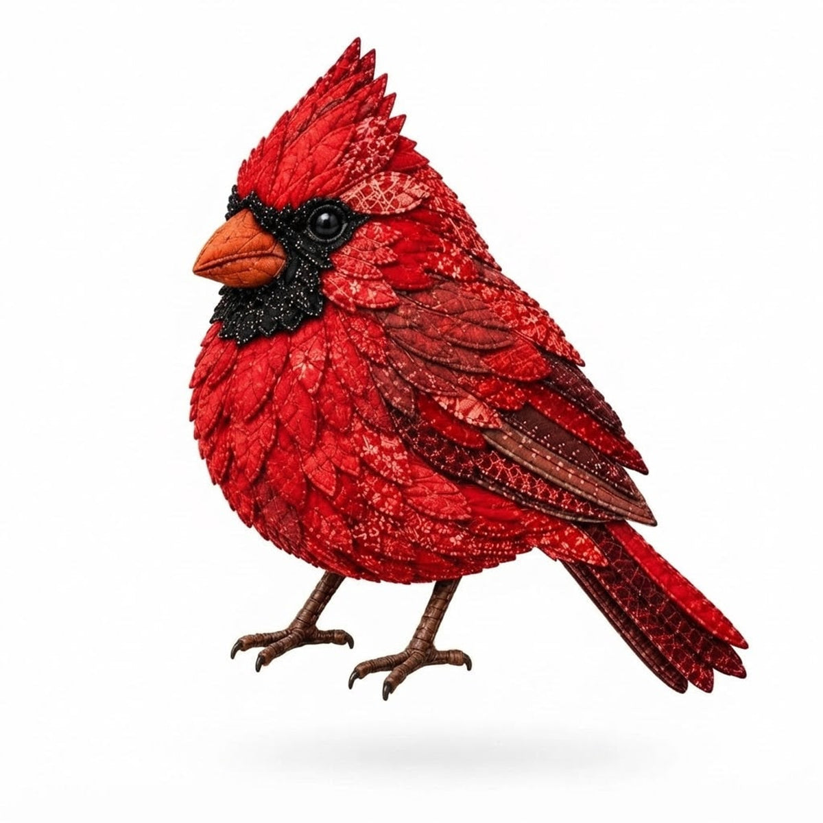 3D Fabric Bird Craft Kit With Felt Feathers For Diy Wall Art - Image 8