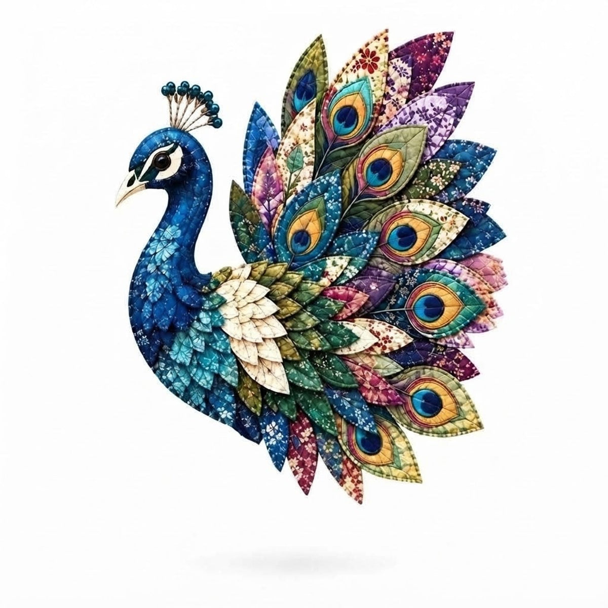 3D Fabric Bird Craft Kit With Felt Feathers For Diy Wall Art - Image 6