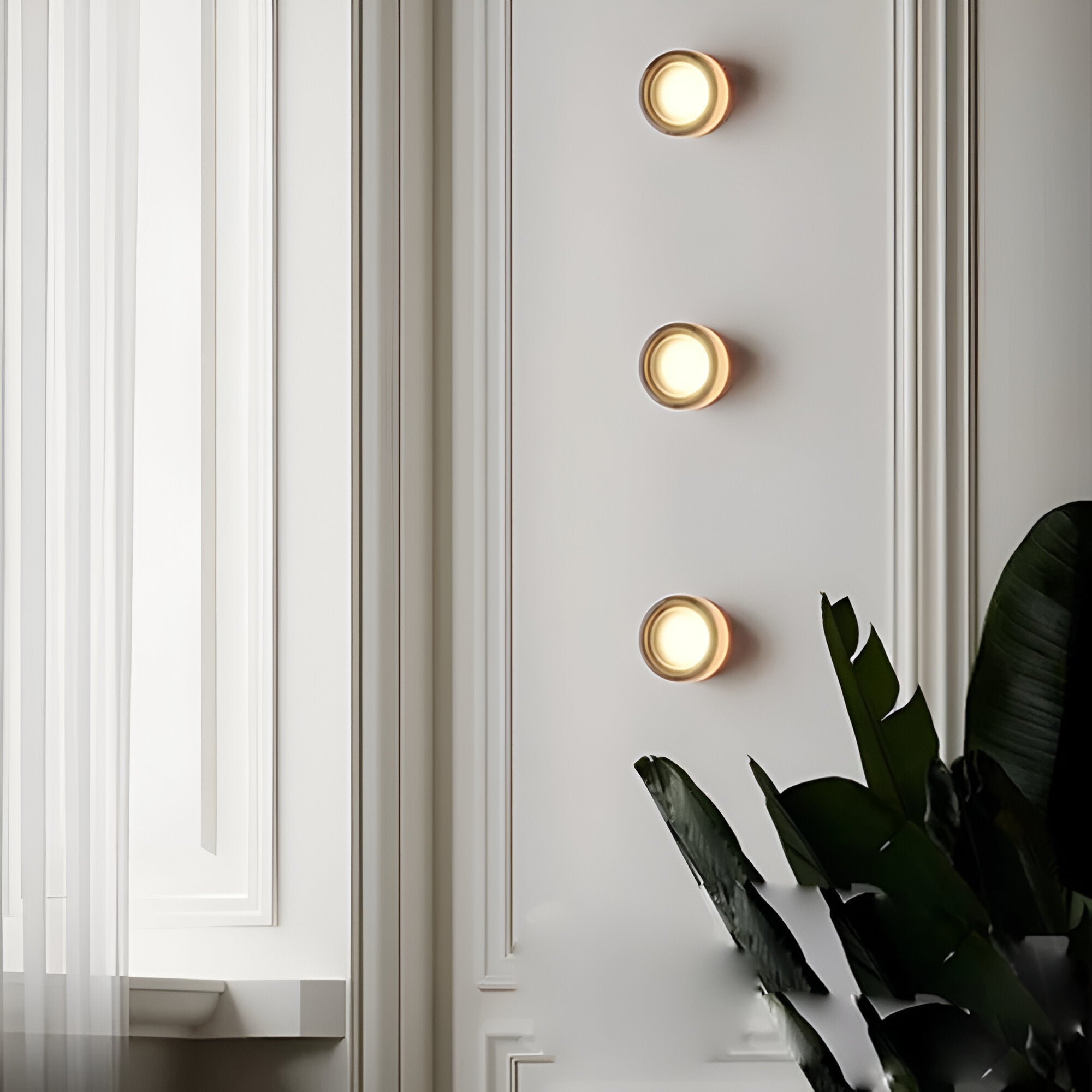 Nordic Acrylic Wall Sconce with Dimple Shade