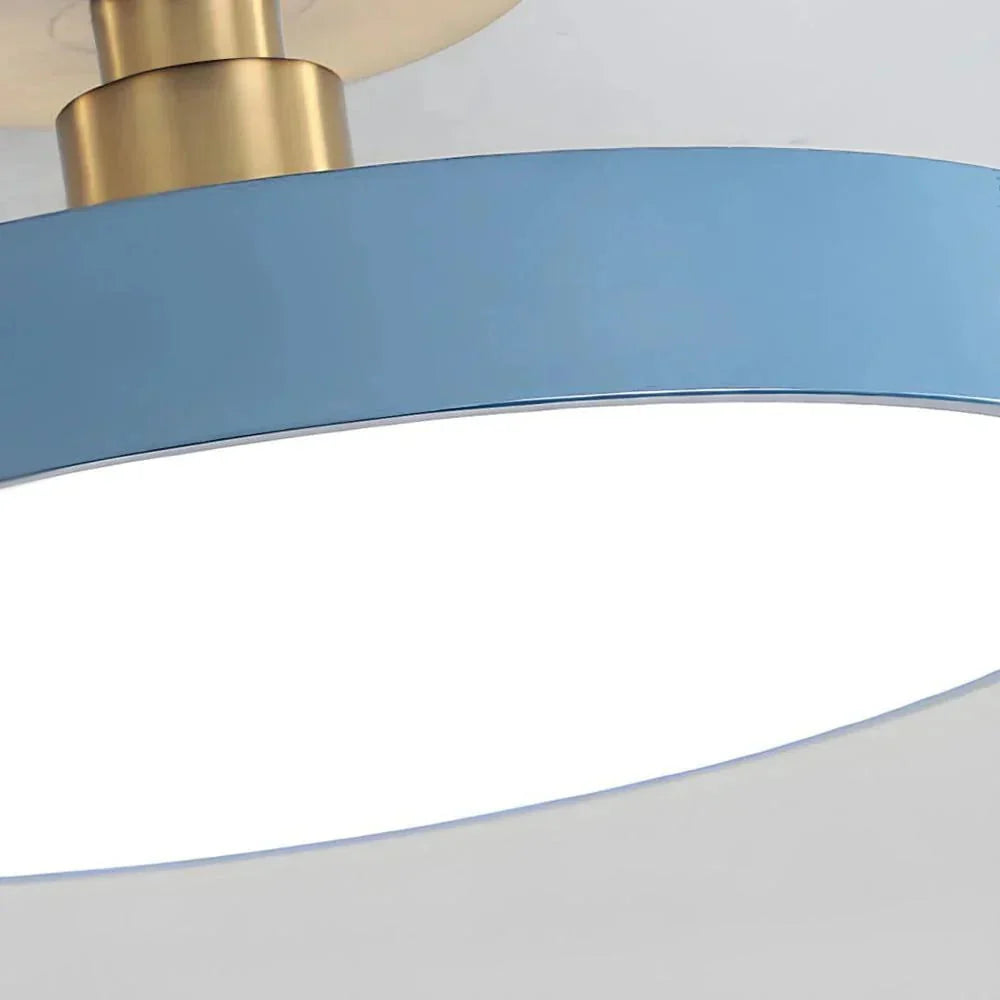 Modern Brass LED Ceiling Light with Acrylic