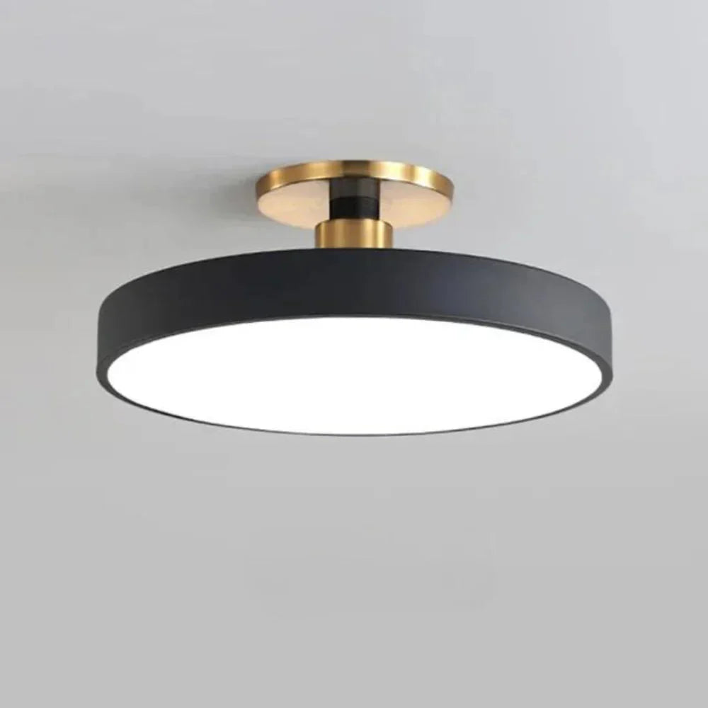 Modern Brass LED Ceiling Light with Acrylic