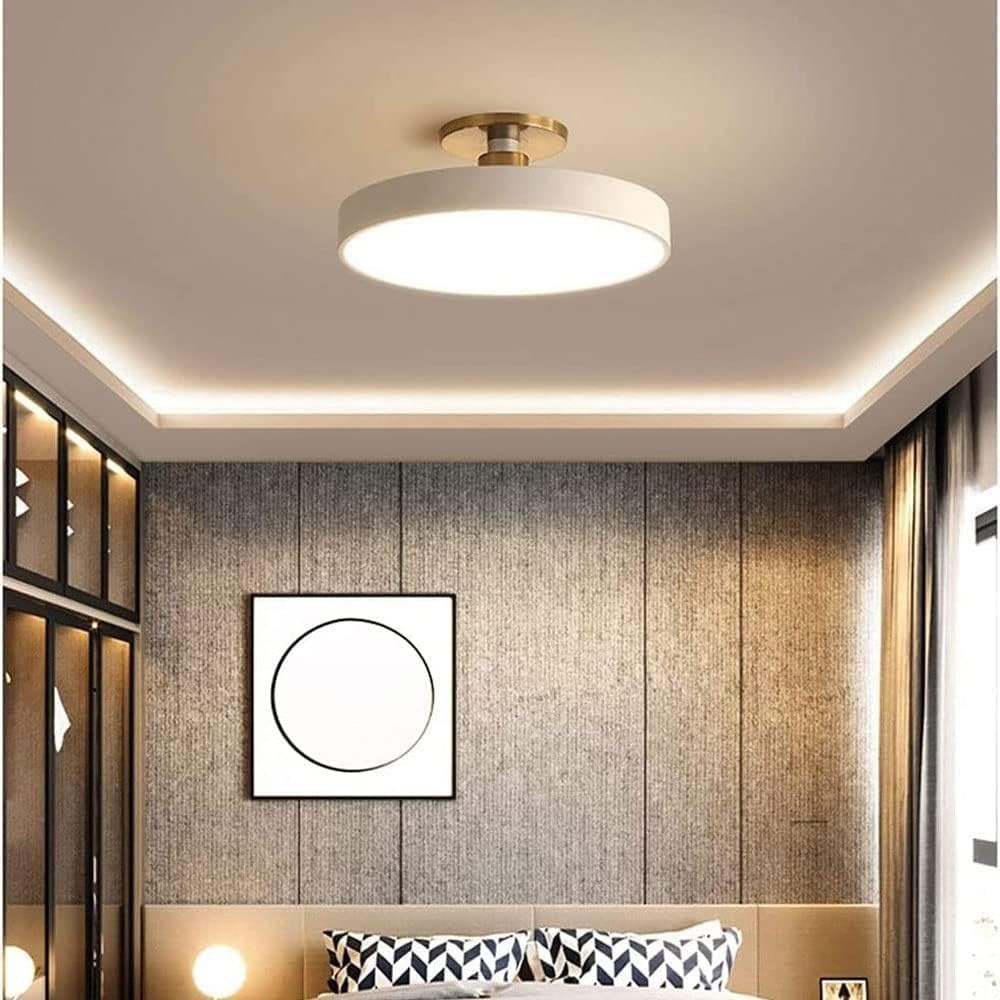 Modern Brass LED Ceiling Light with Acrylic