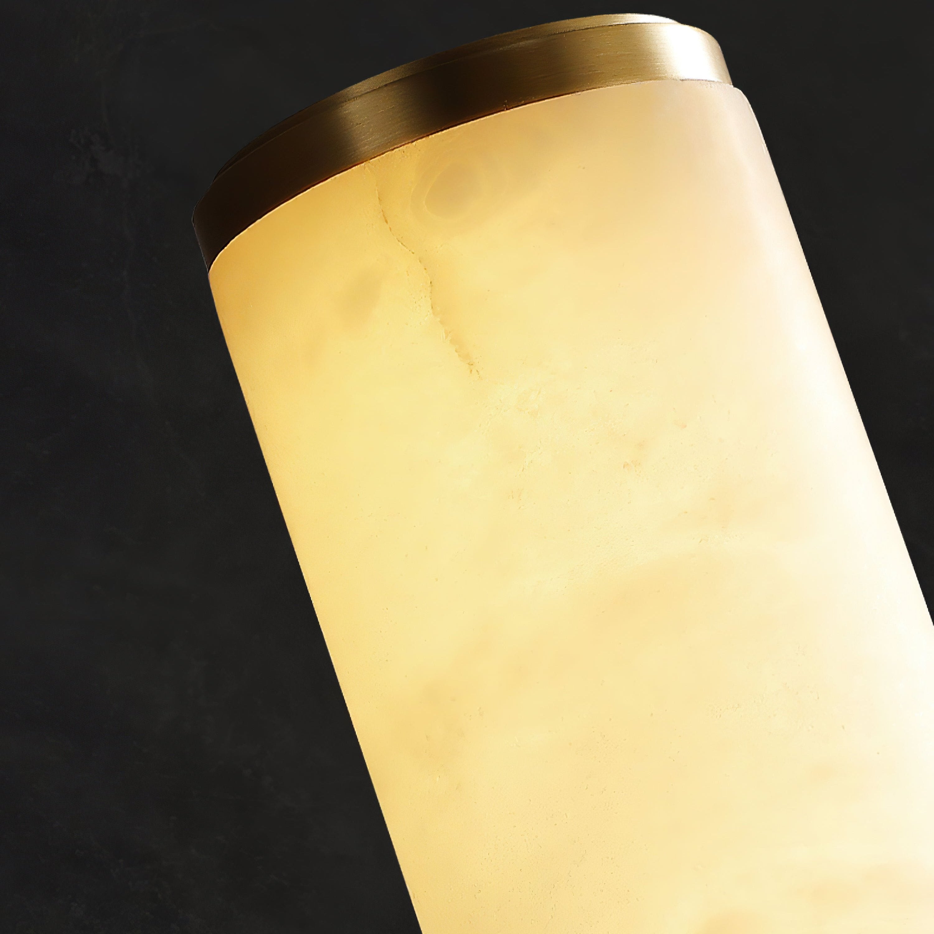 Modern Marble Wall Sconce with Warm LED Glow