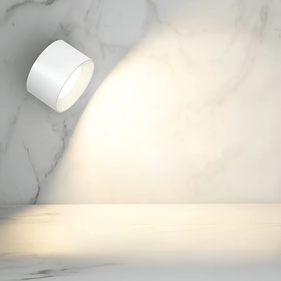 Modern Adjustable LED Wall Light with Wood