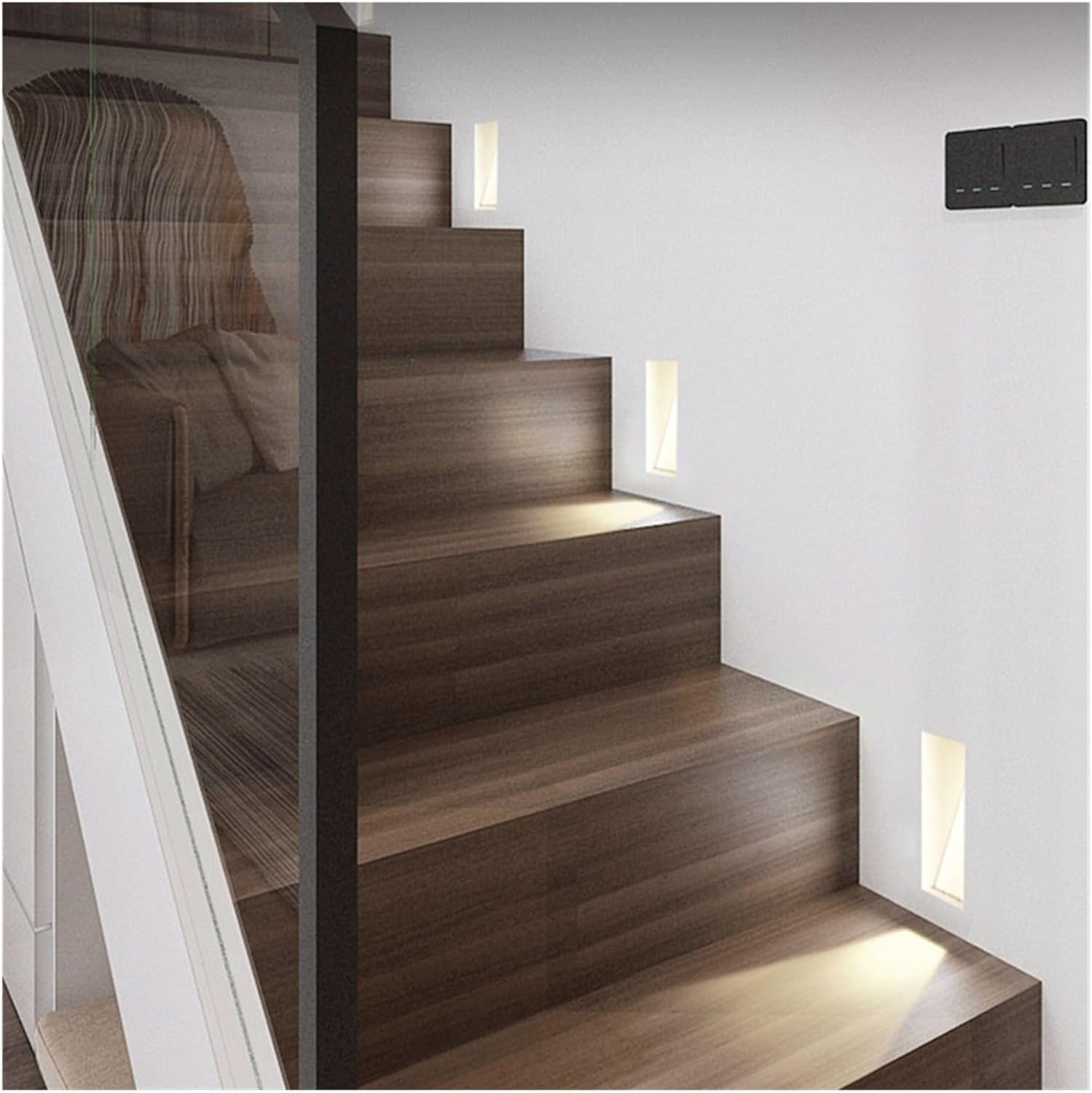 Nordic Frameless Stainless-Steel Stair LED Wall 1-Light