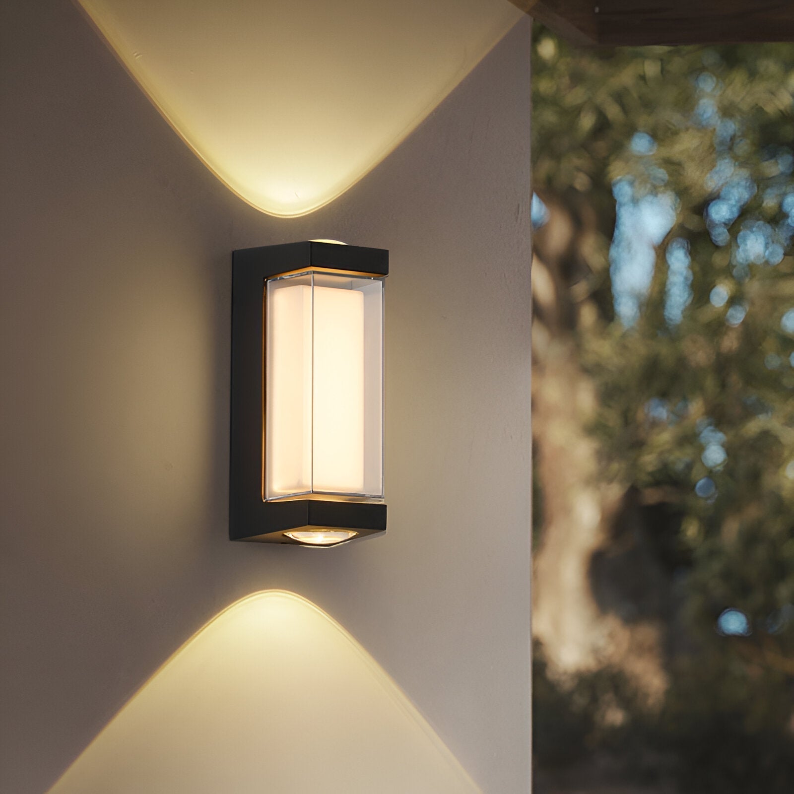 Acrylic Wall Sconce with Up and Down LED Glow