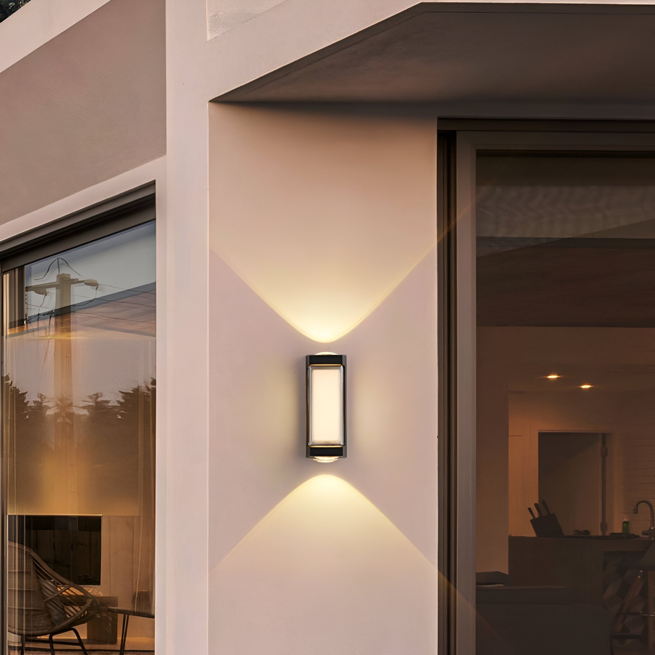 Acrylic Wall Sconce with Up and Down LED Glow