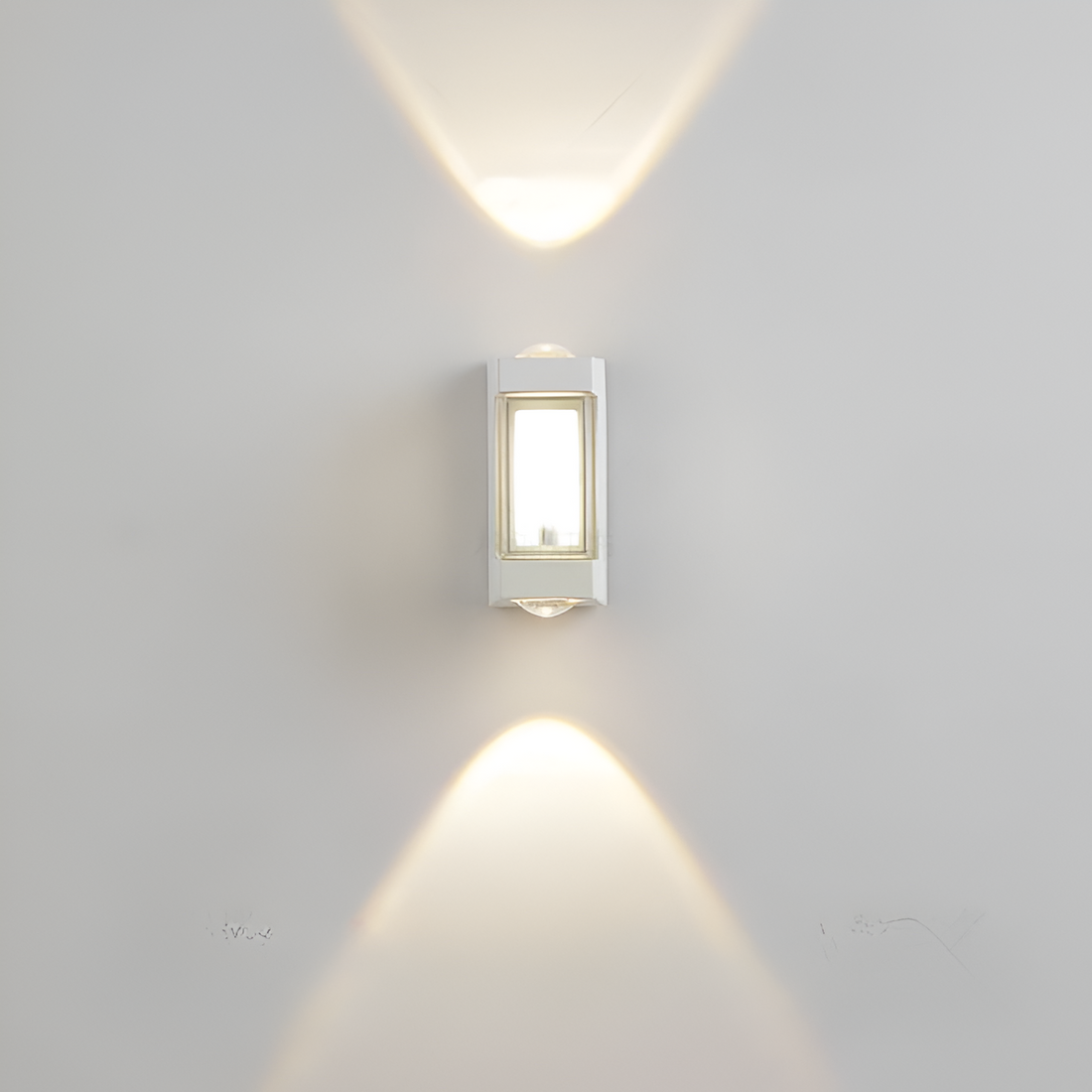 Acrylic Wall Sconce with Up and Down LED Glow