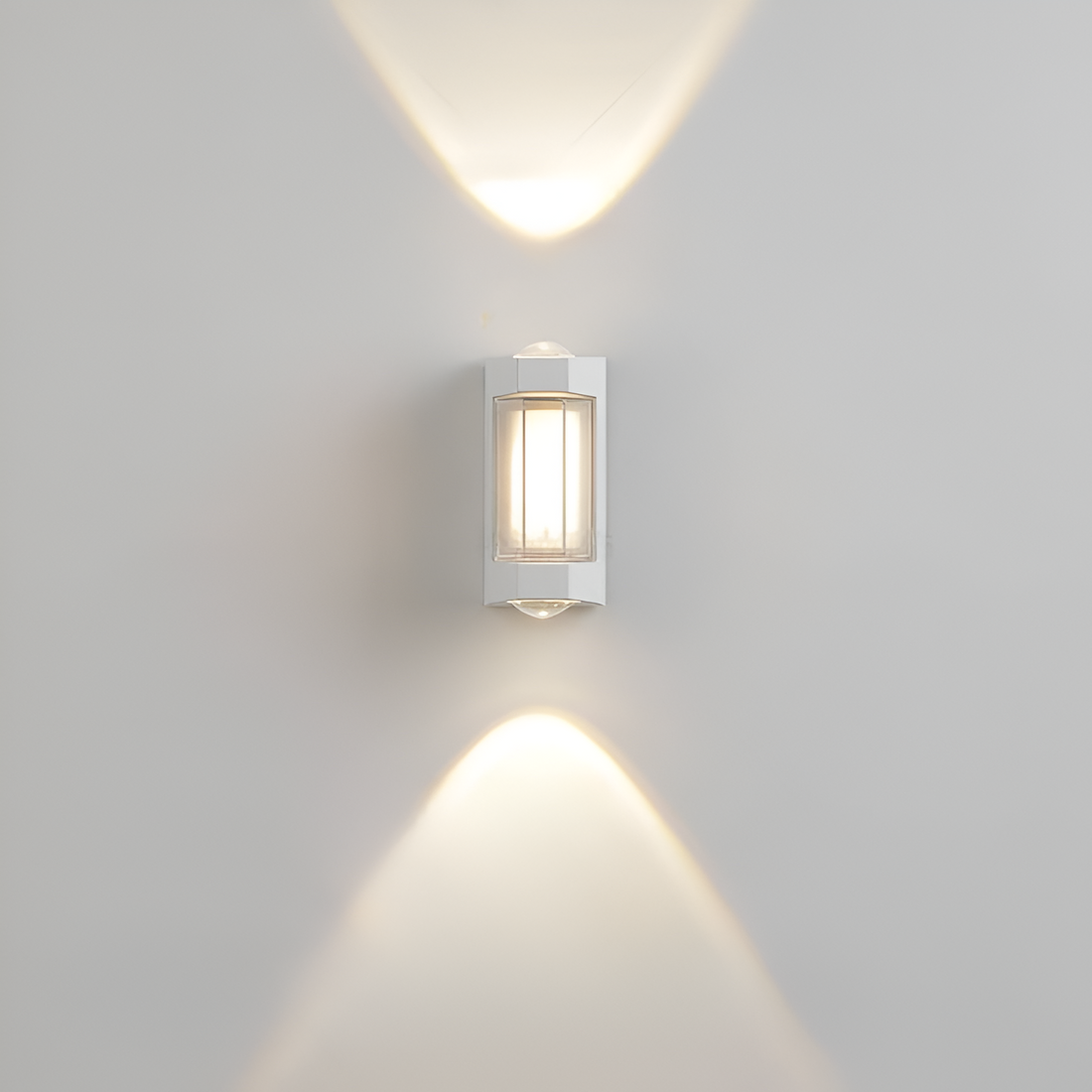 Acrylic Wall Sconce with Up and Down LED Glow
