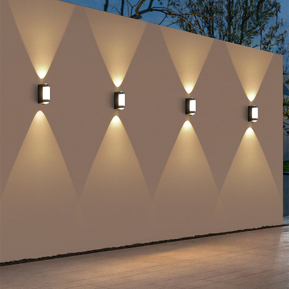 Acrylic Wall Sconce with Up and Down LED Glow