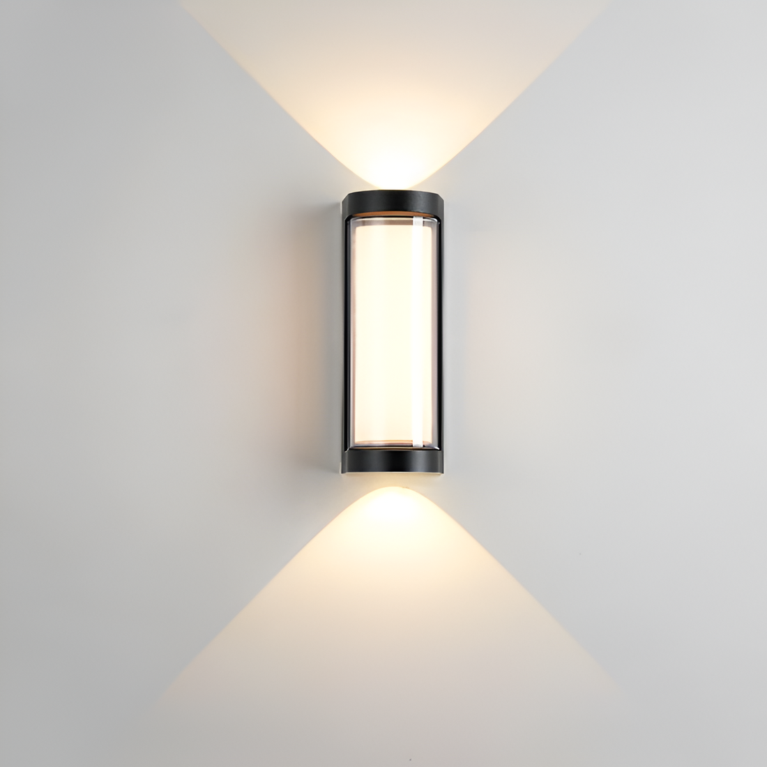 Acrylic Wall Sconce with Up and Down LED Glow