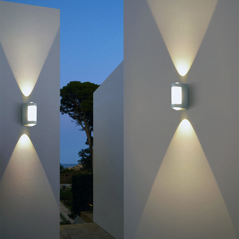 Acrylic Wall Sconce with Up and Down LED Glow