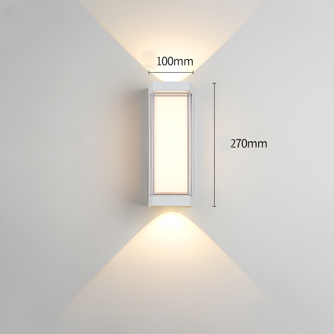 Acrylic Wall Sconce with Up and Down LED Glow