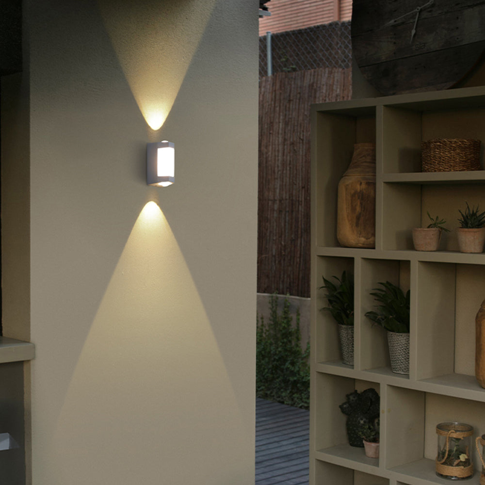 Acrylic Wall Sconce with Up and Down LED Glow