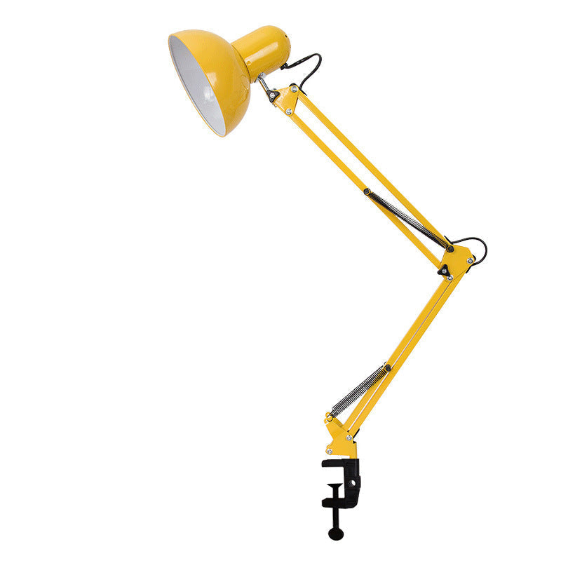 Adjustable Metal Clamp Desk Lamp with Spring