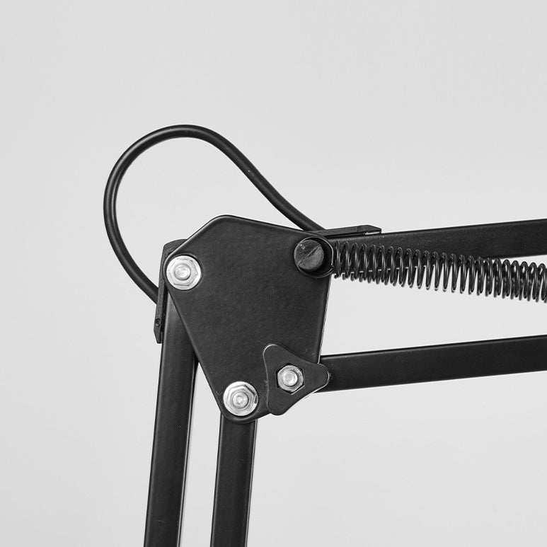 Adjustable Metal Clamp Desk Lamp with Spring