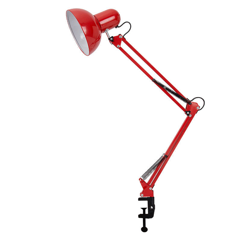Adjustable Metal Clamp Desk Lamp with Spring