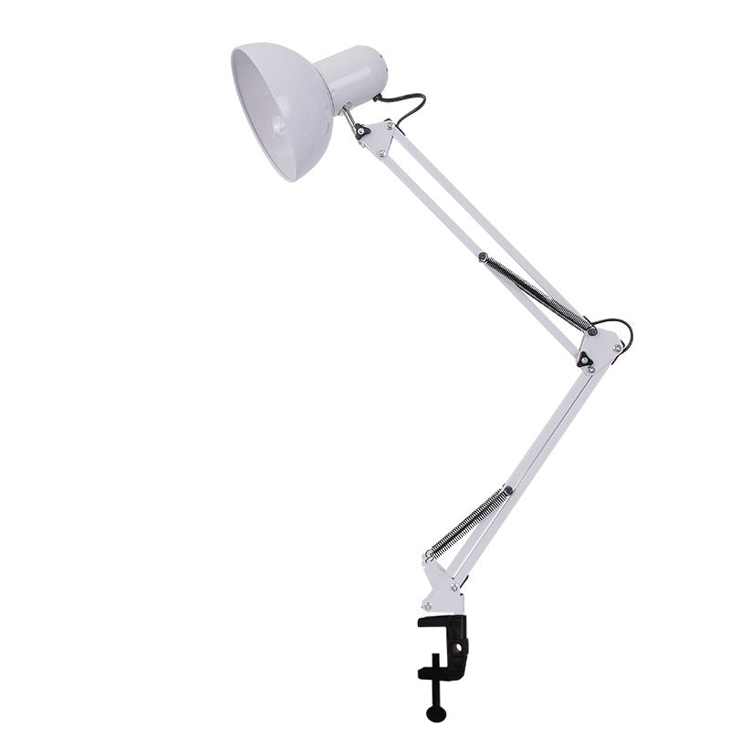 Adjustable Metal Clamp Desk Lamp with Spring