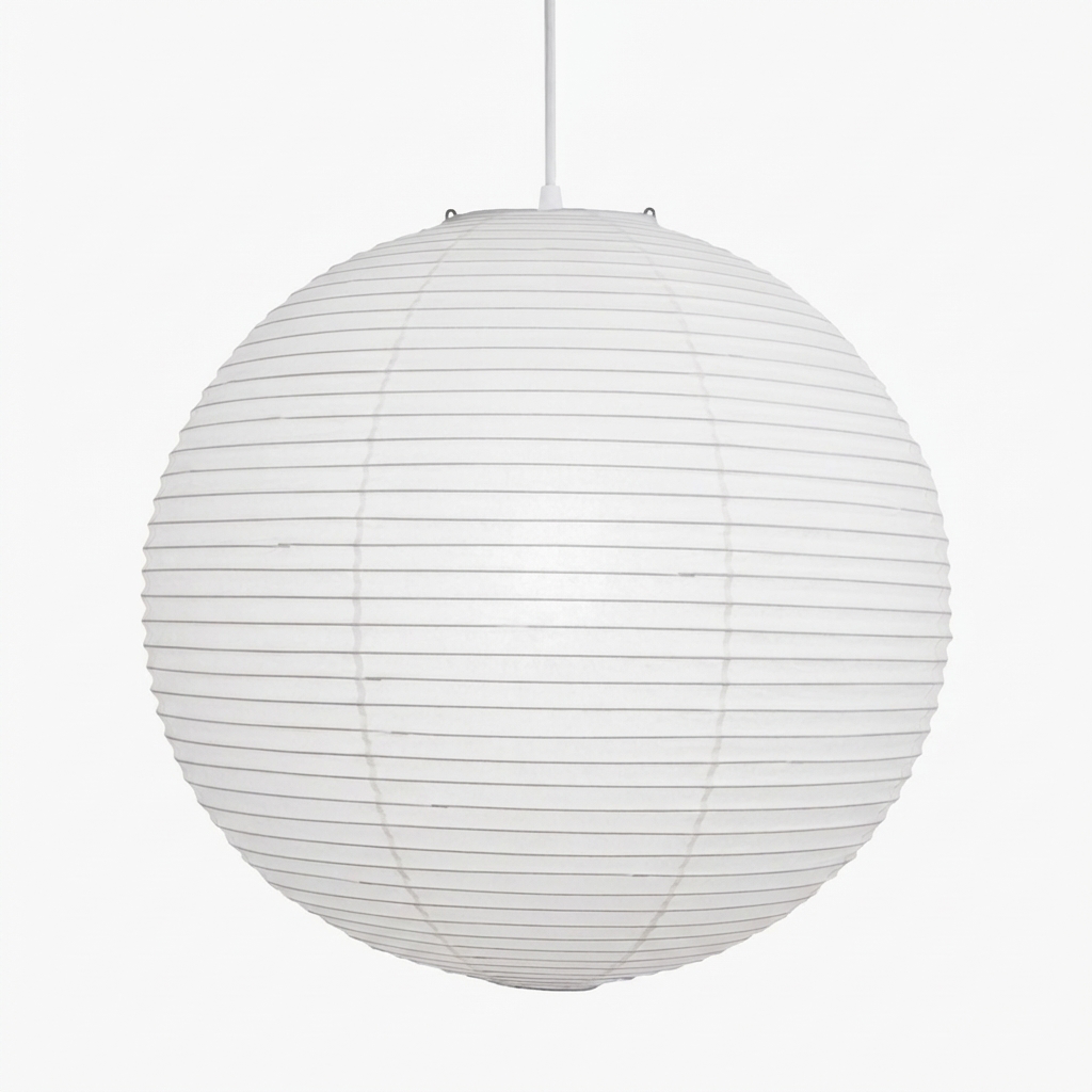 Adjustable Washi Paper Globe Pendant Light