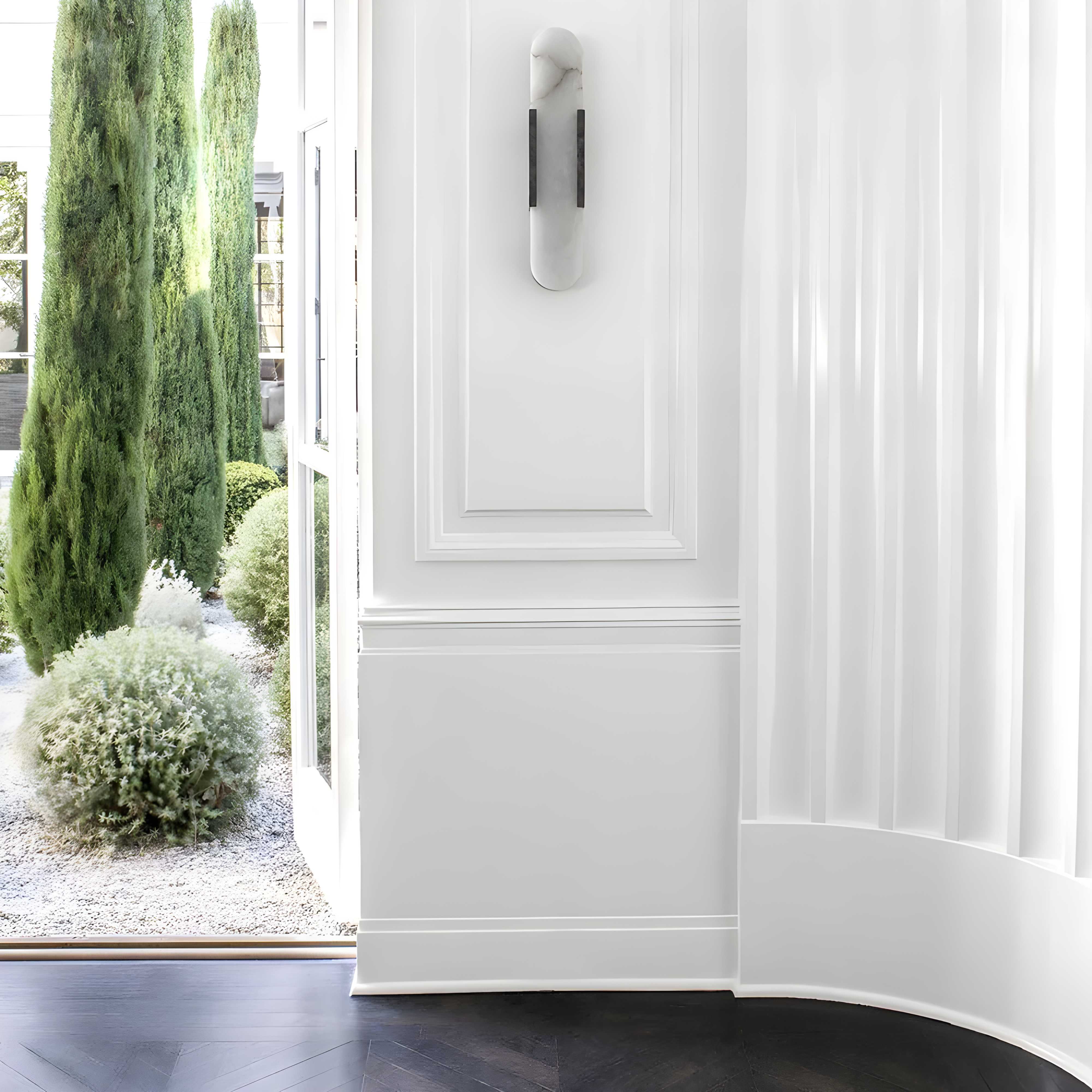 Alabaster Marble Wall Sconce with LED Light