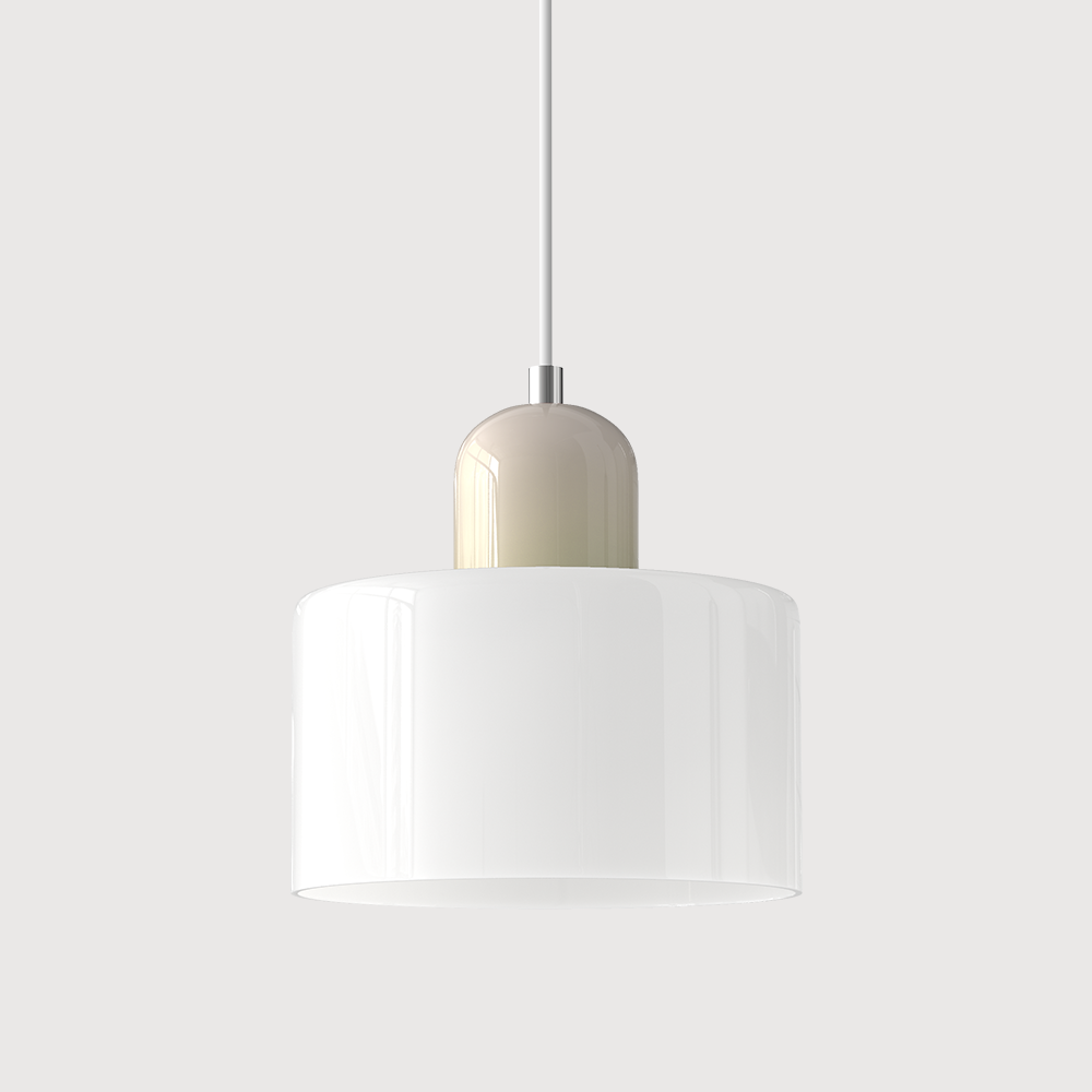 Bauhaus Glass Cylinder Pendant Light Colorful