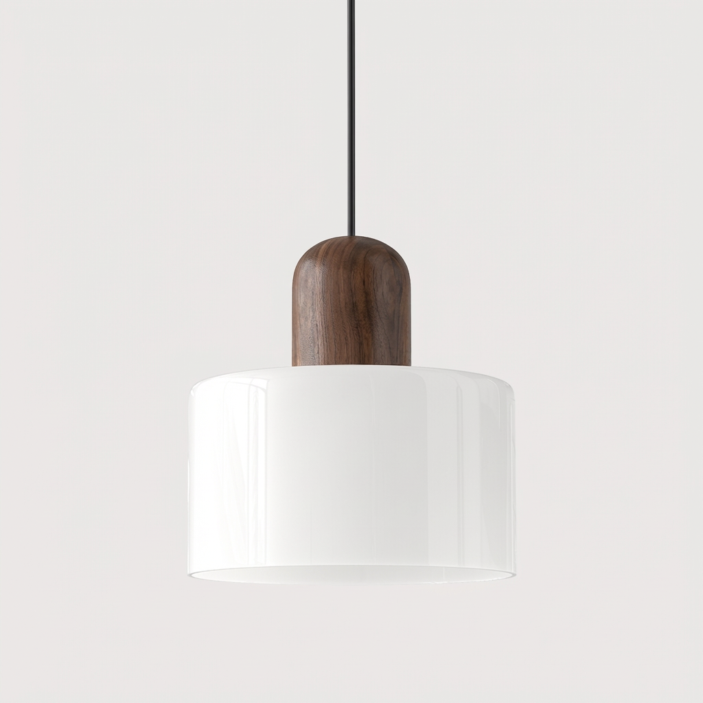 Bauhaus Glass Cylinder Pendant Light Colorful