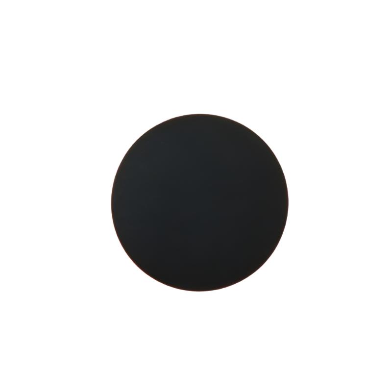Black Round LED Wall Sconce with Halo Glow
