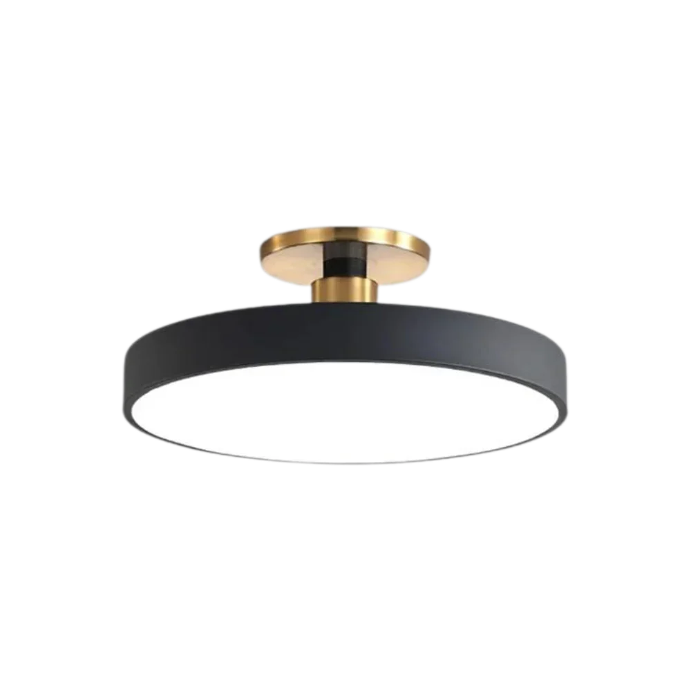 Modern Brass LED Ceiling Light with Acrylic