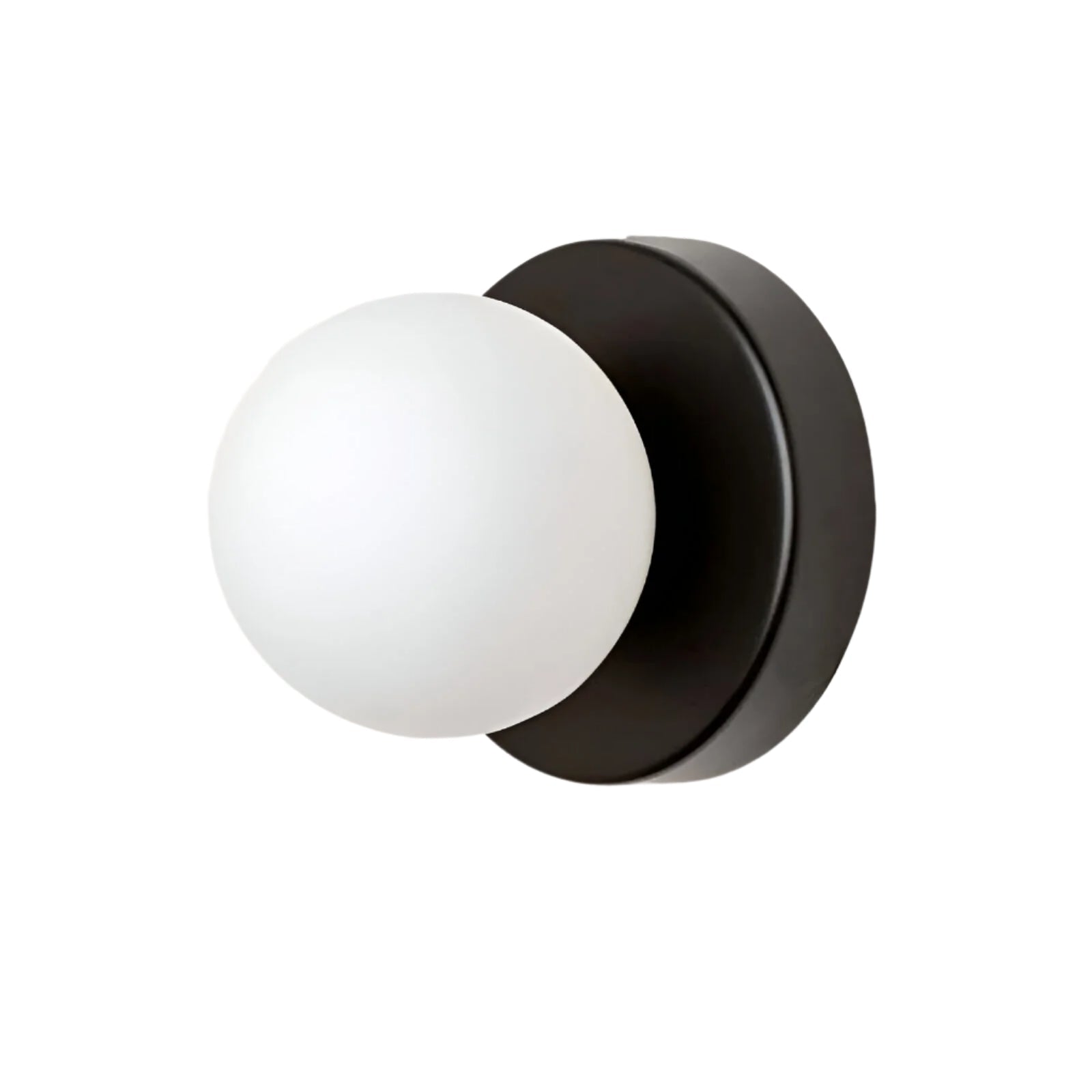 Nordic Glass Globe Sconce with Metal Mount