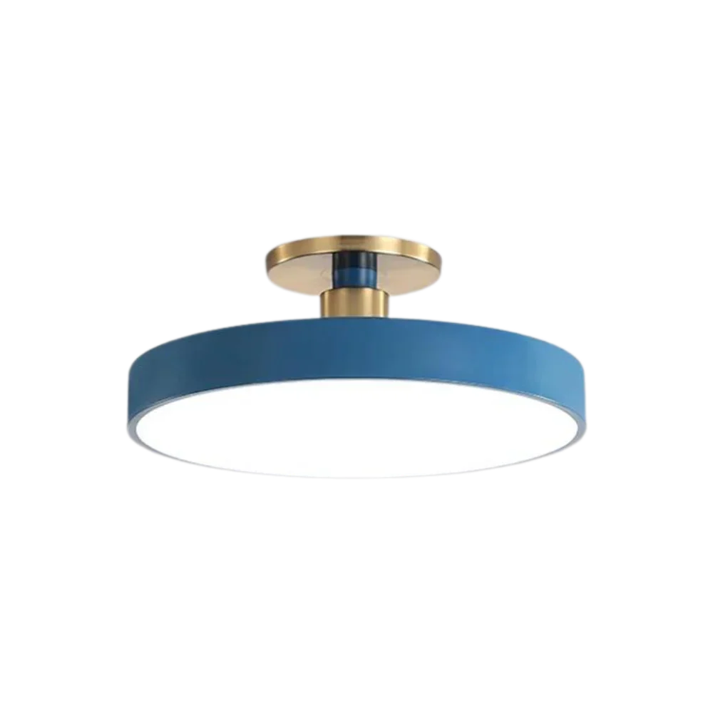 Modern Brass LED Ceiling Light with Acrylic