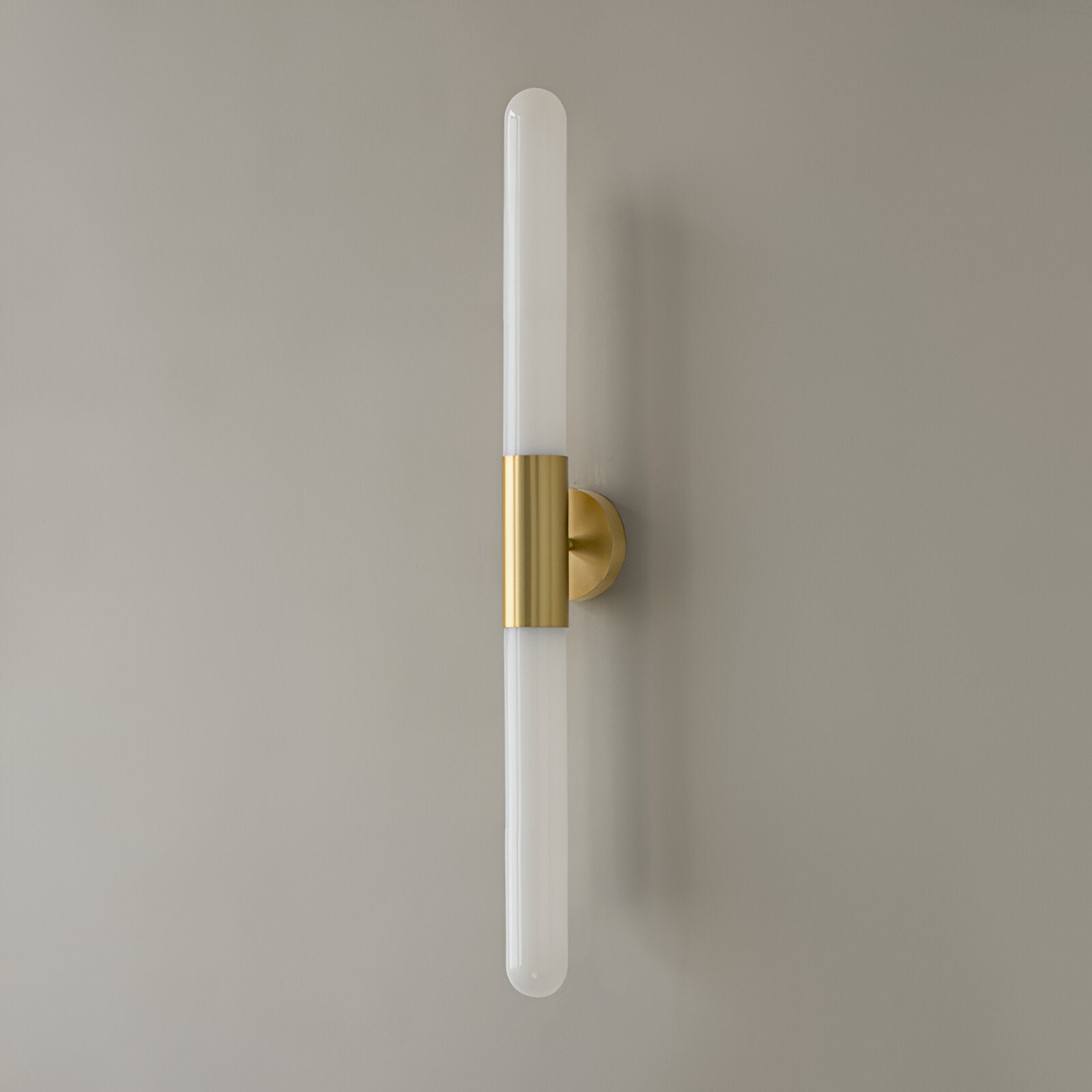 Brass Ripple Glass Wall Sconce with Dual Glow