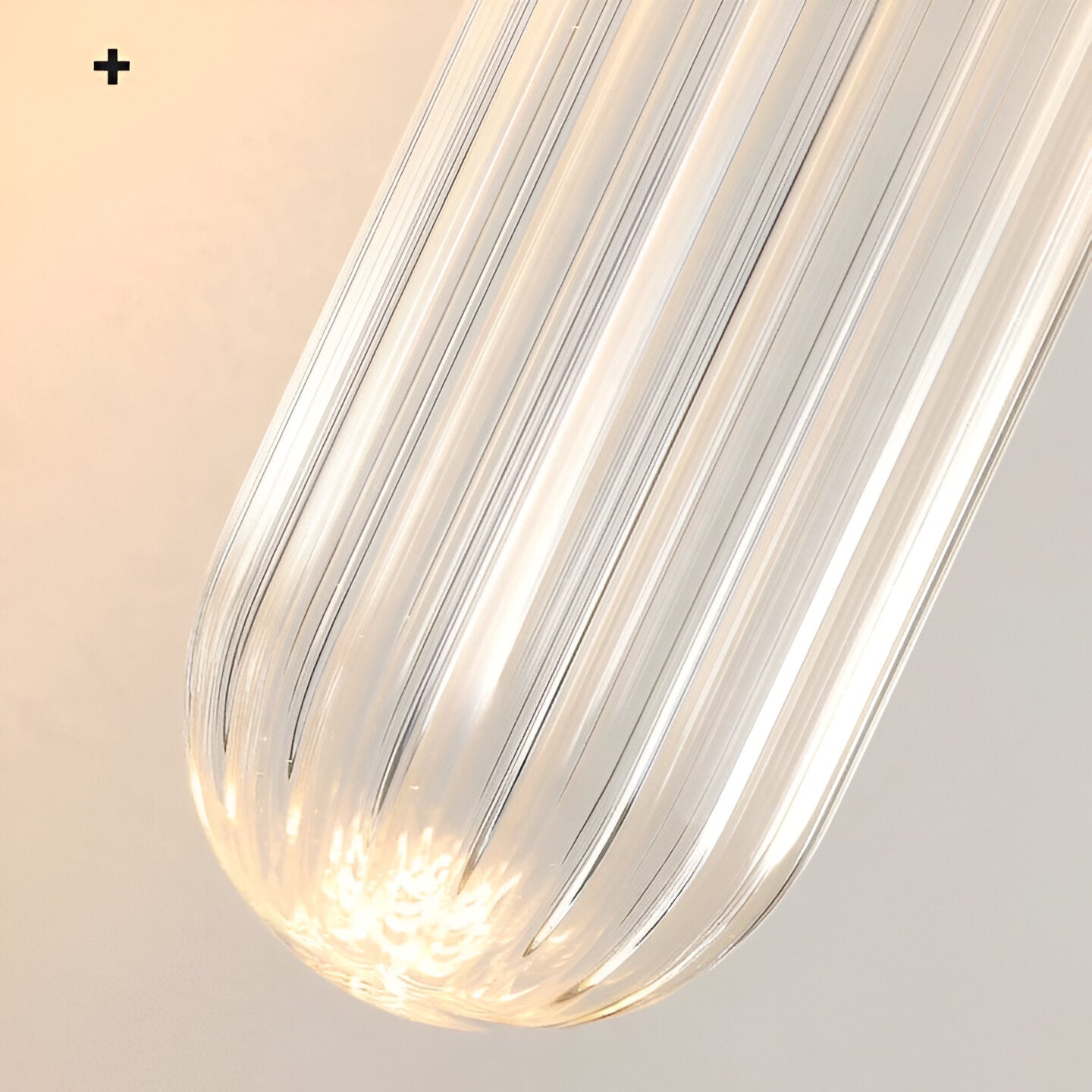 Brass Ripple Glass Wall Sconce with Dual Glow