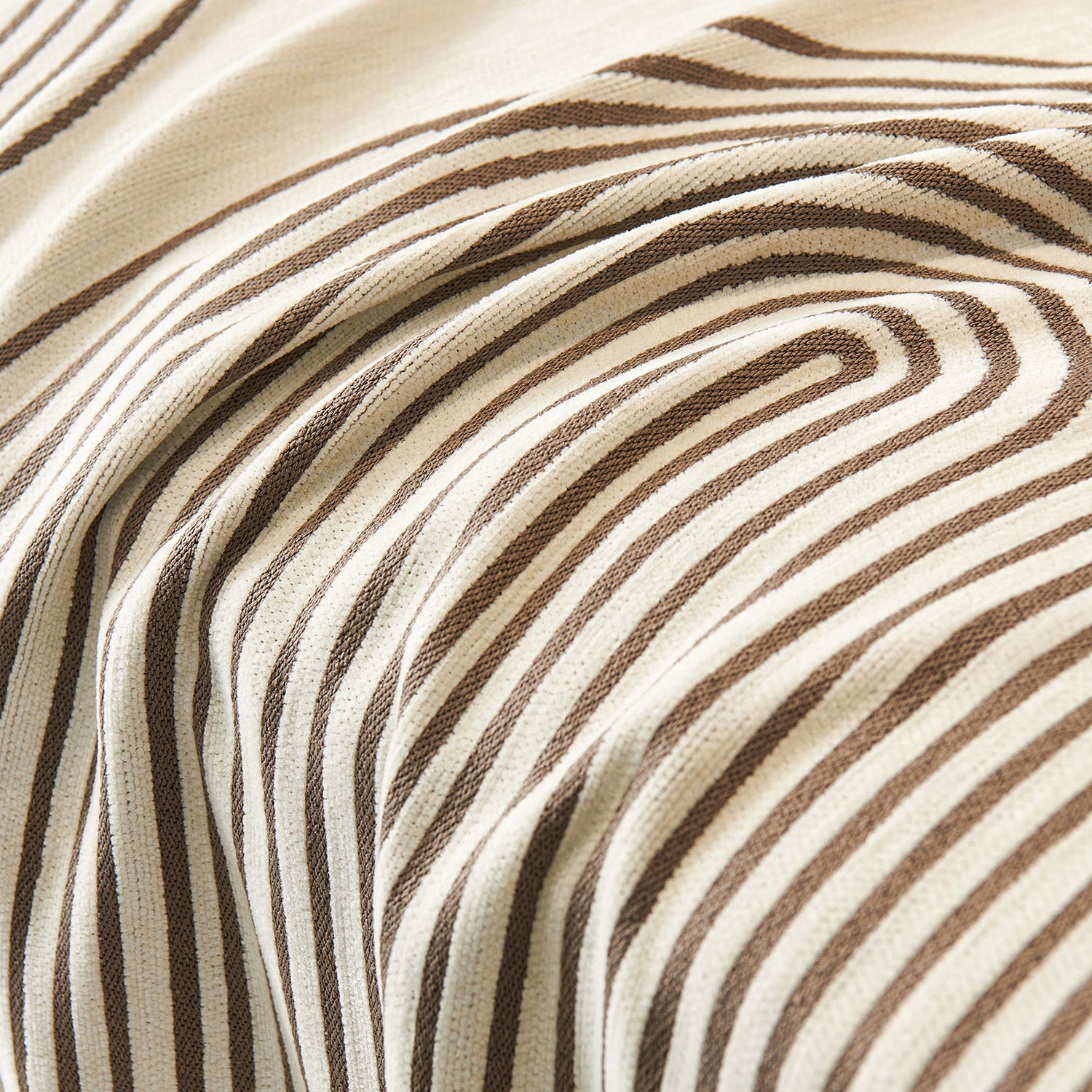Chenille Sofa Cover with Flowing Arch Lines