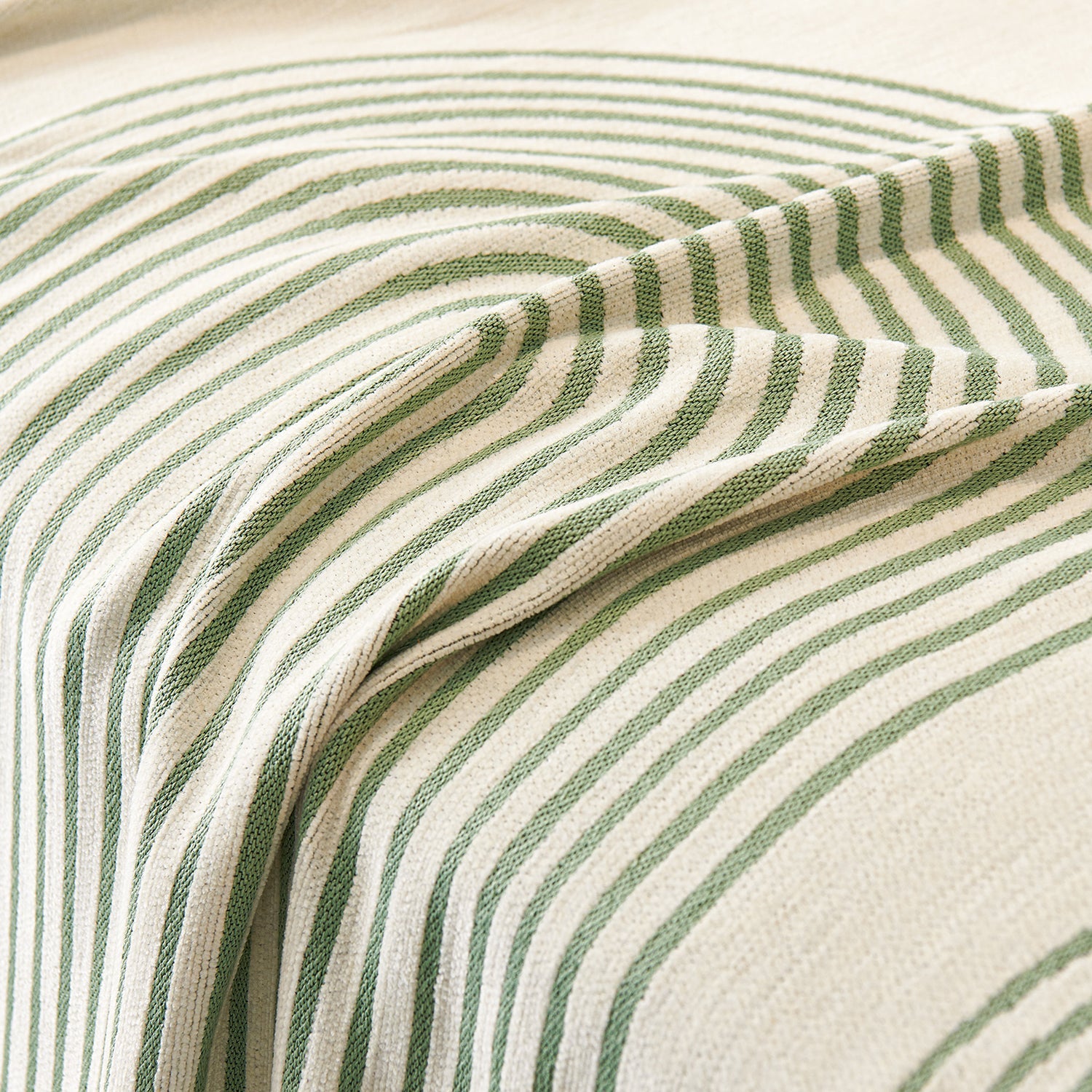 Chenille Sofa Cover with Flowing Arch Lines