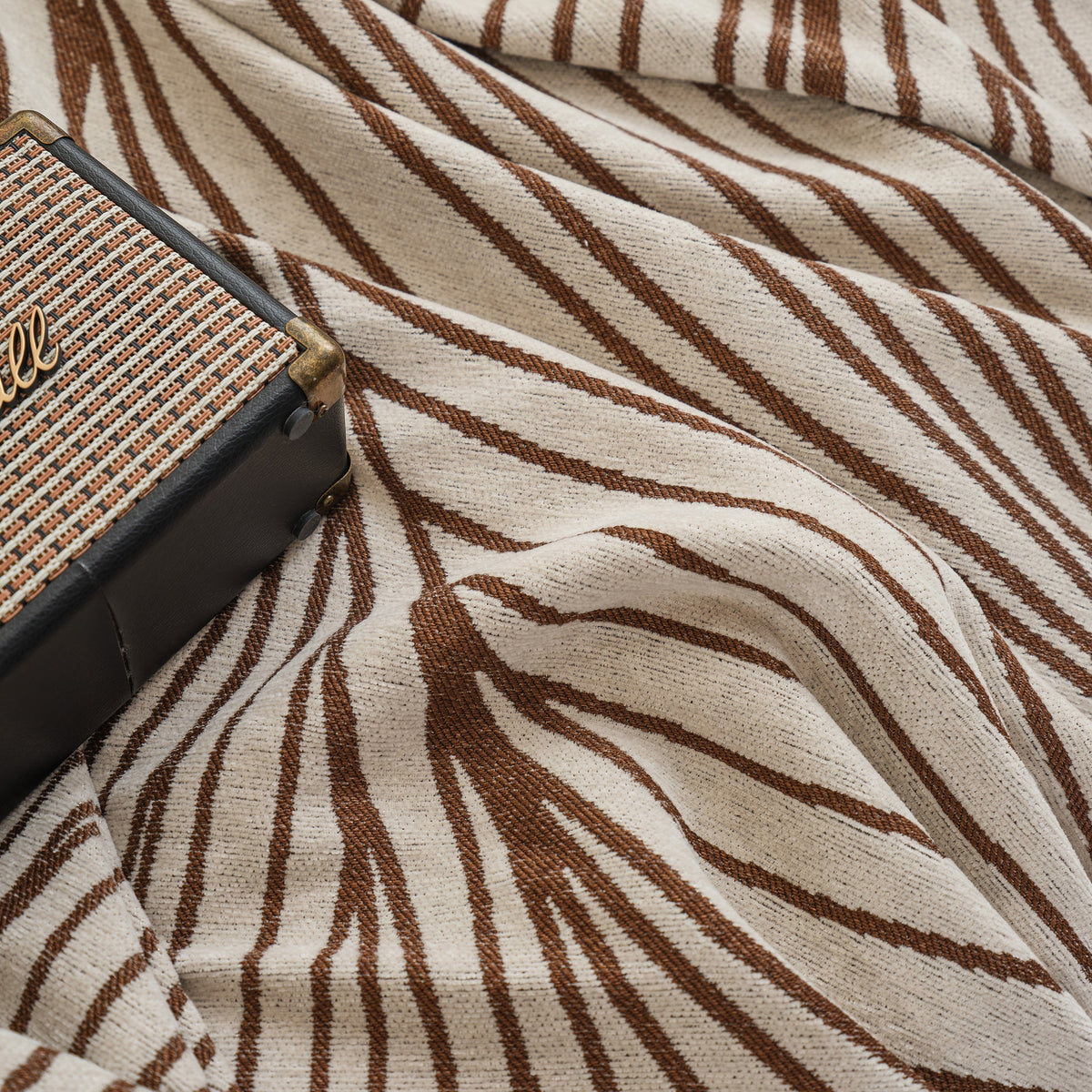 Chenille Striped Sofa Throw Blanket, Furniture Throw Covers Living Room Couch Cover