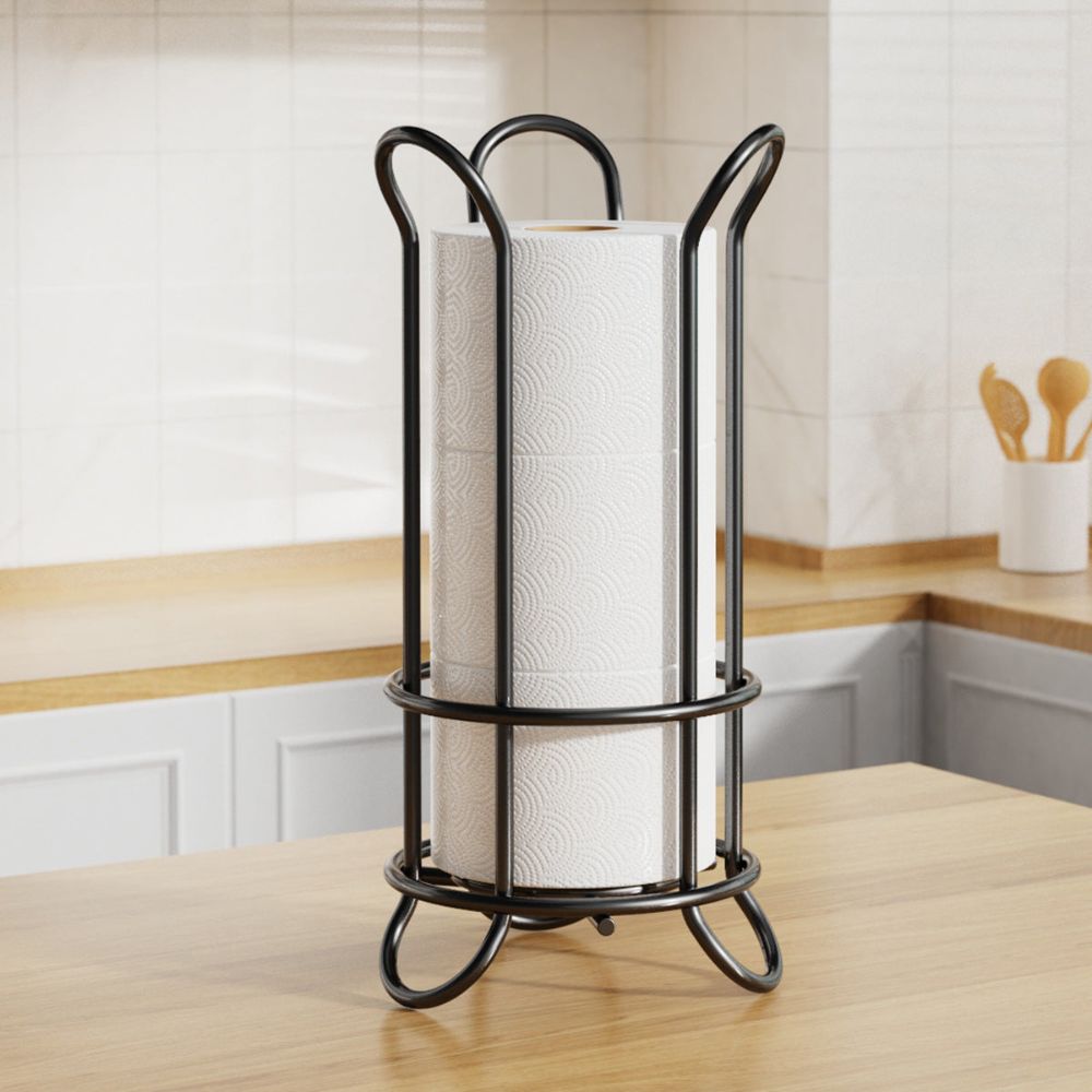 Chrome Toilet Paper Stand with Elevated Base