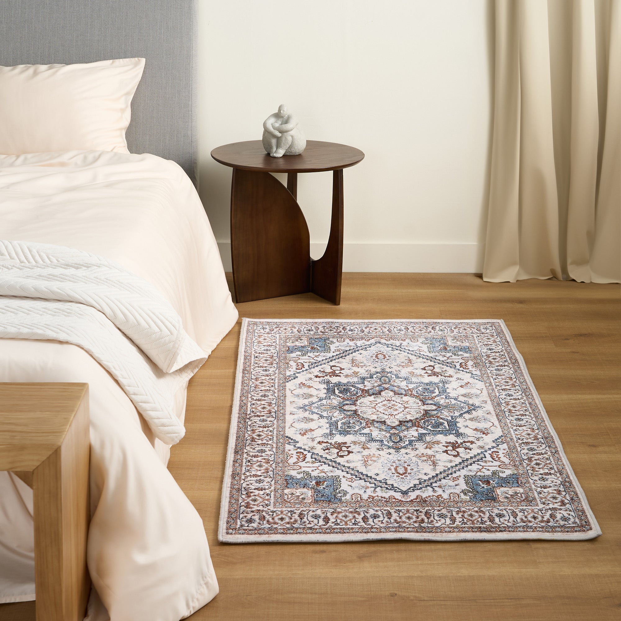 Classic Persian Area Rug with Non-Slip Back