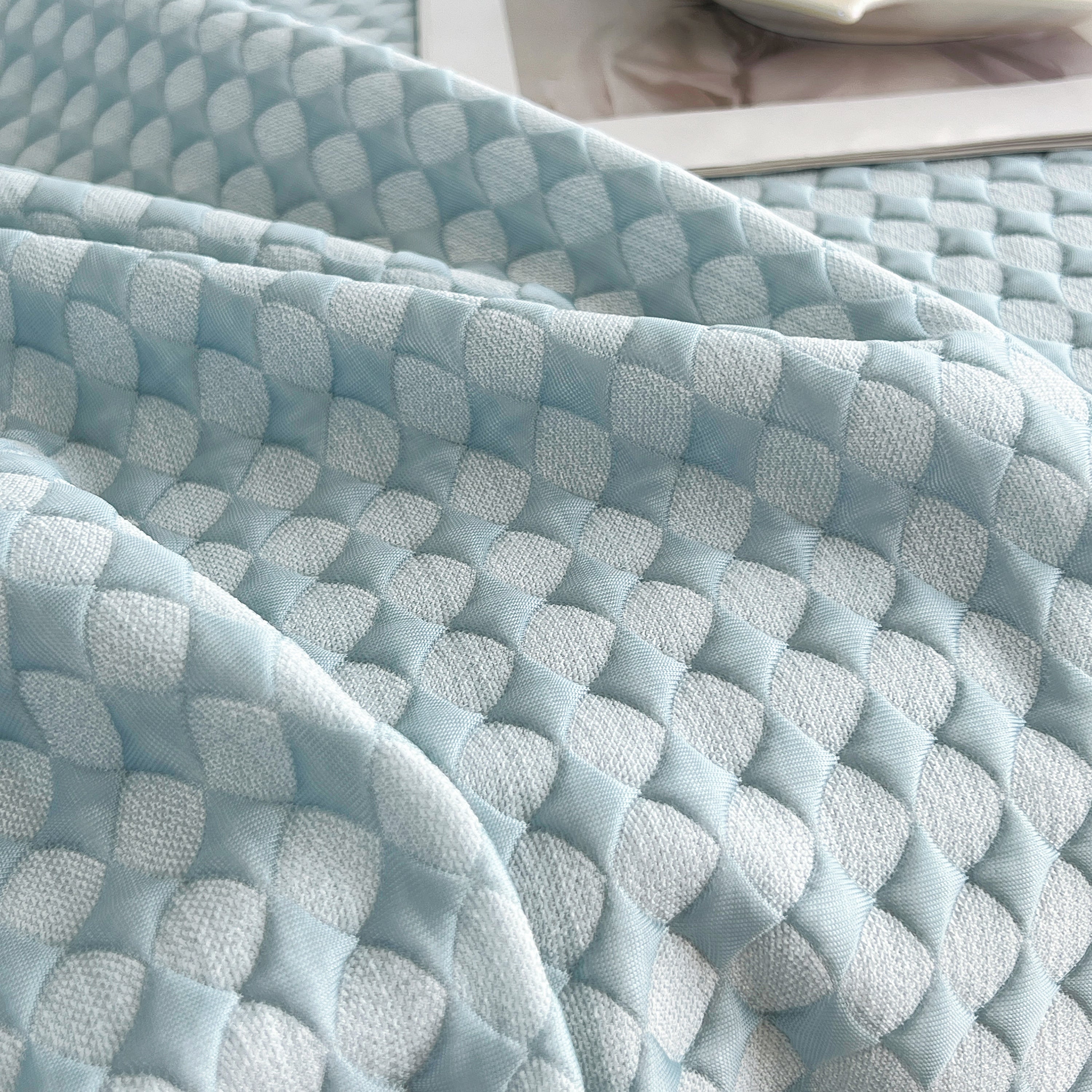 Cooling Textured Sofa Cover with Soft Drape