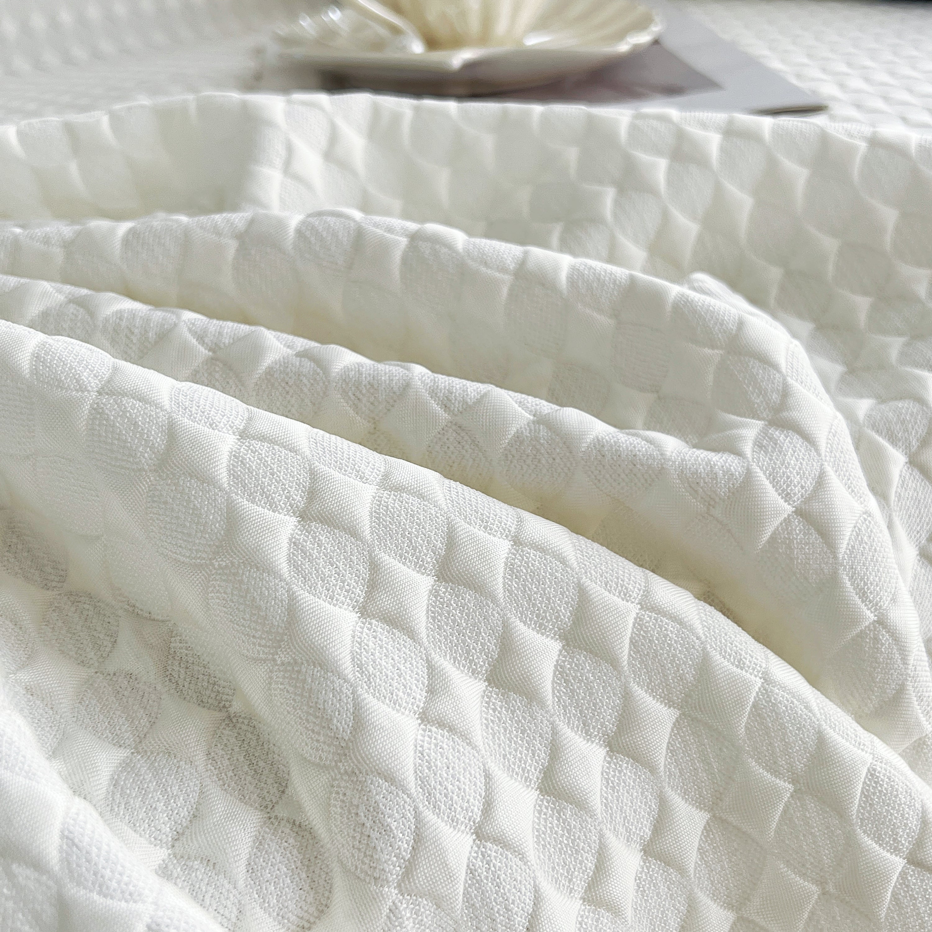 Cooling Textured Sofa Cover with Soft Drape