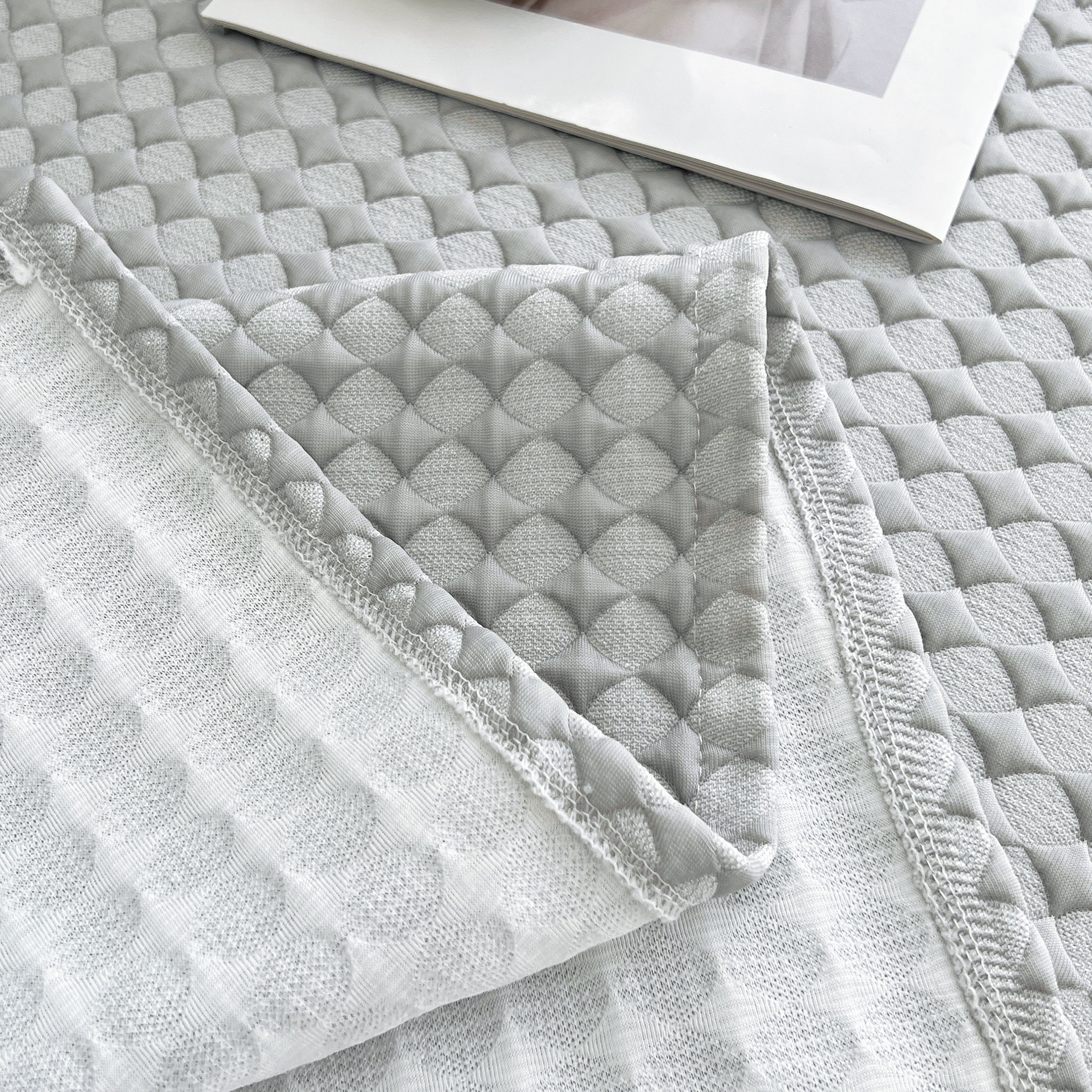 Cooling Textured Sofa Cover with Soft Drape
