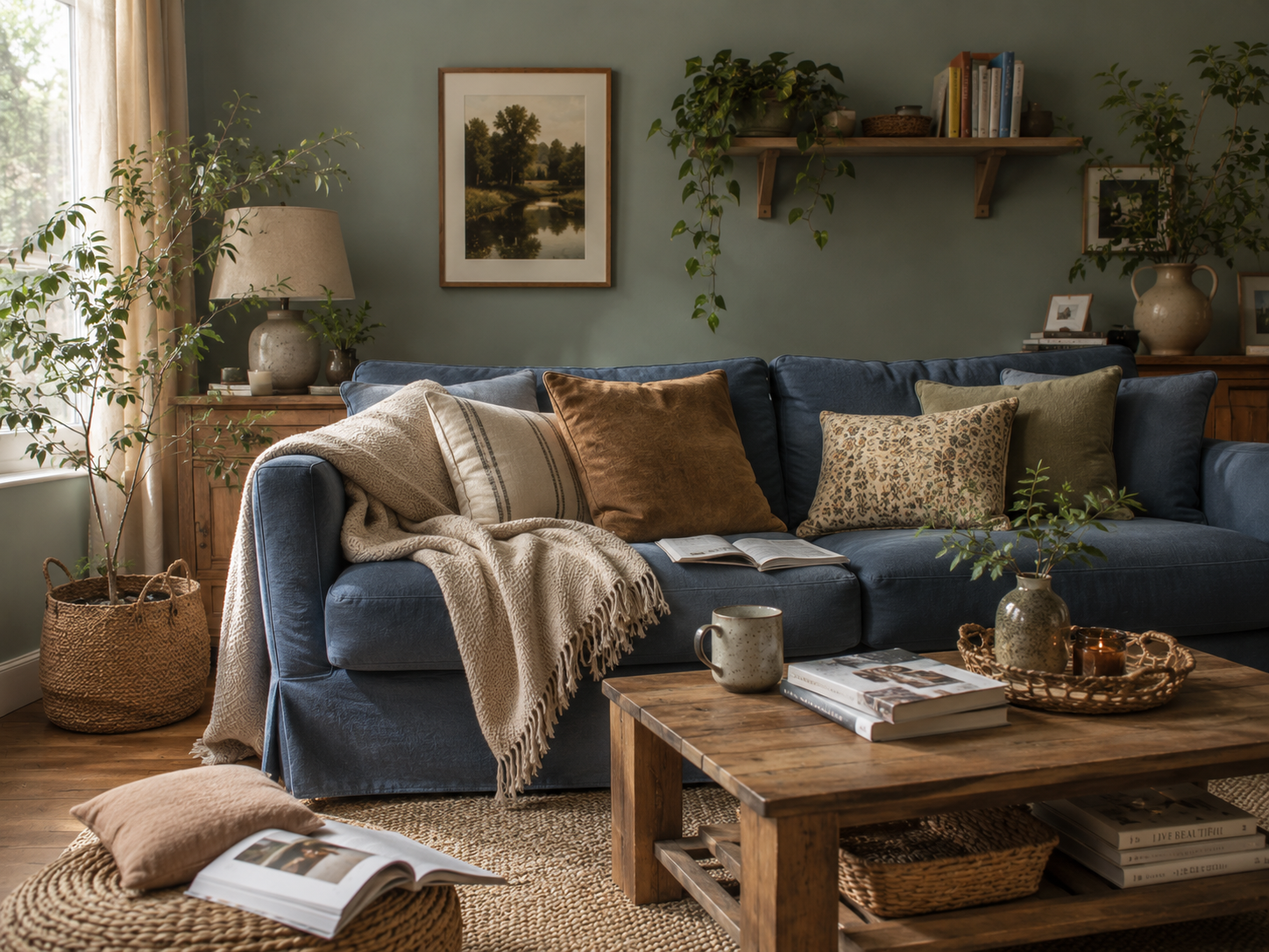 Cozy_Living_Room_with_Blue_Sofa_and_Plants