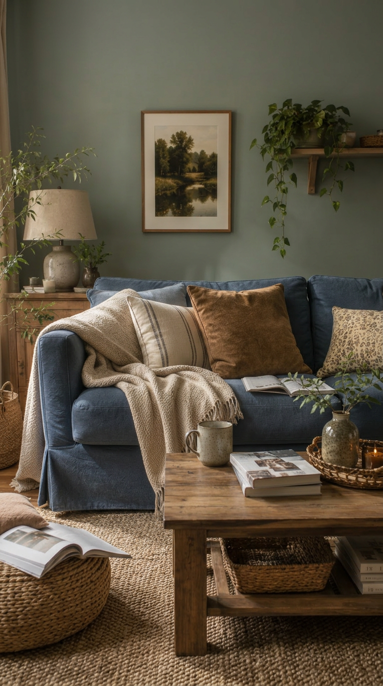 Cozy_living_room_with_a_blue_sofa_wooden_coffee_table_and_decorative_items