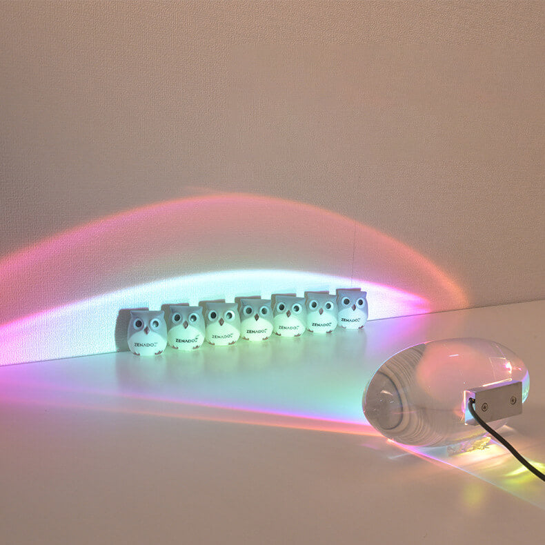 Crystal Glass Prism Rainbow Projection Lamp