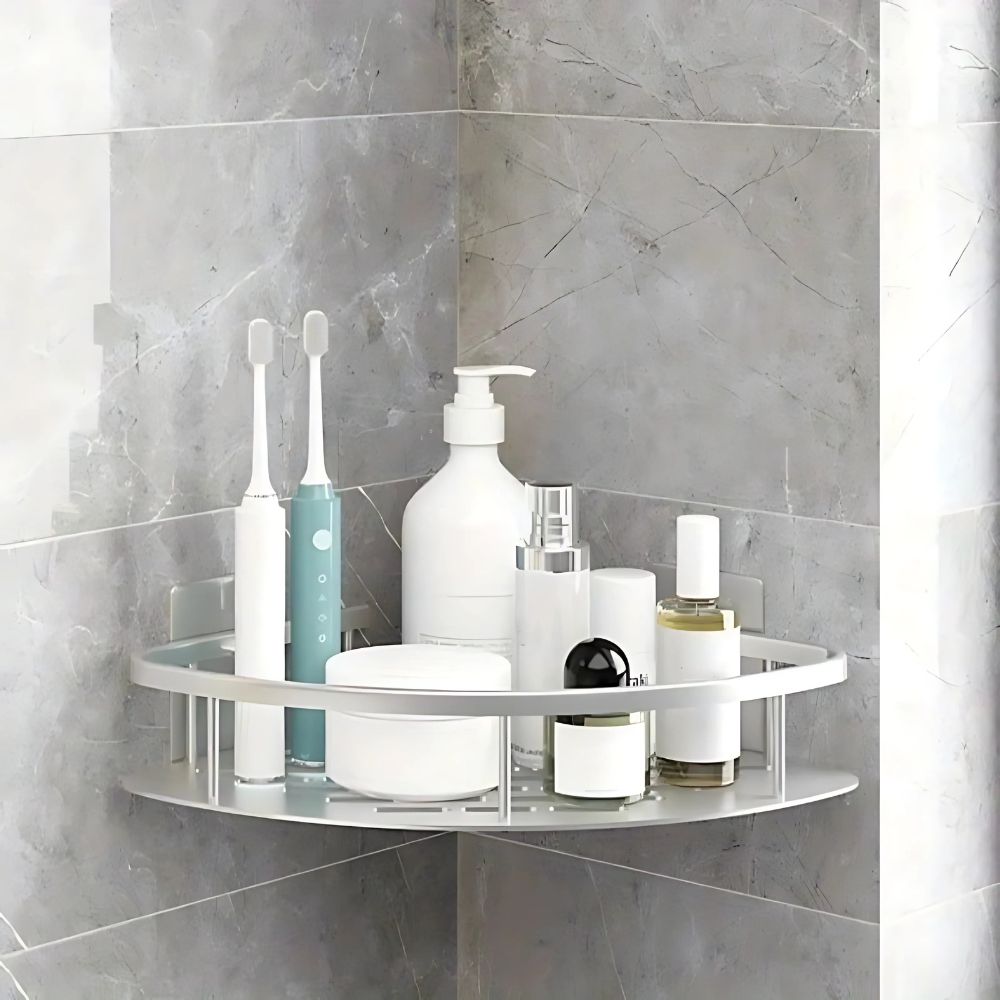 Curved Shower Caddy with Open Frame