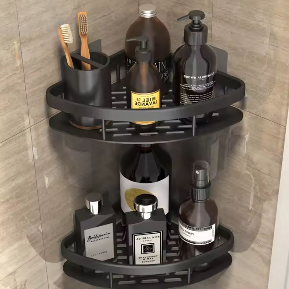 Curved Shower Caddy with Open Frame