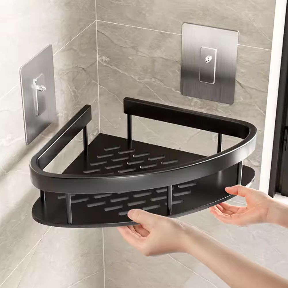 Curved Shower Caddy with Open Frame
